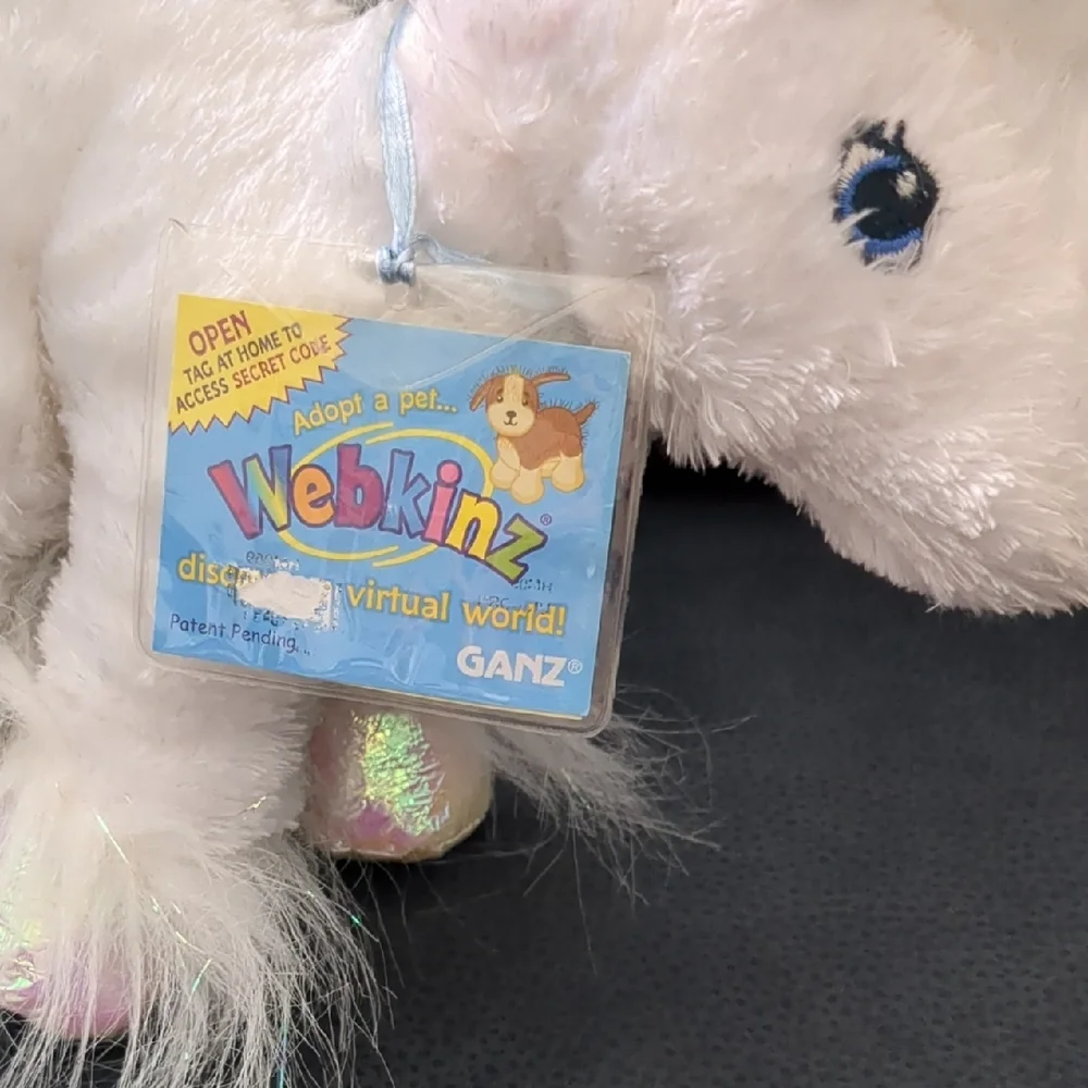 Ganz Webkinz White Plush Pony - Picture 4 of 4